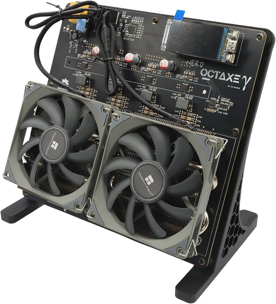 NerdOCTaxe 9.6T — SHA-256 Solo Bitcoin Майнер 8×BM1370