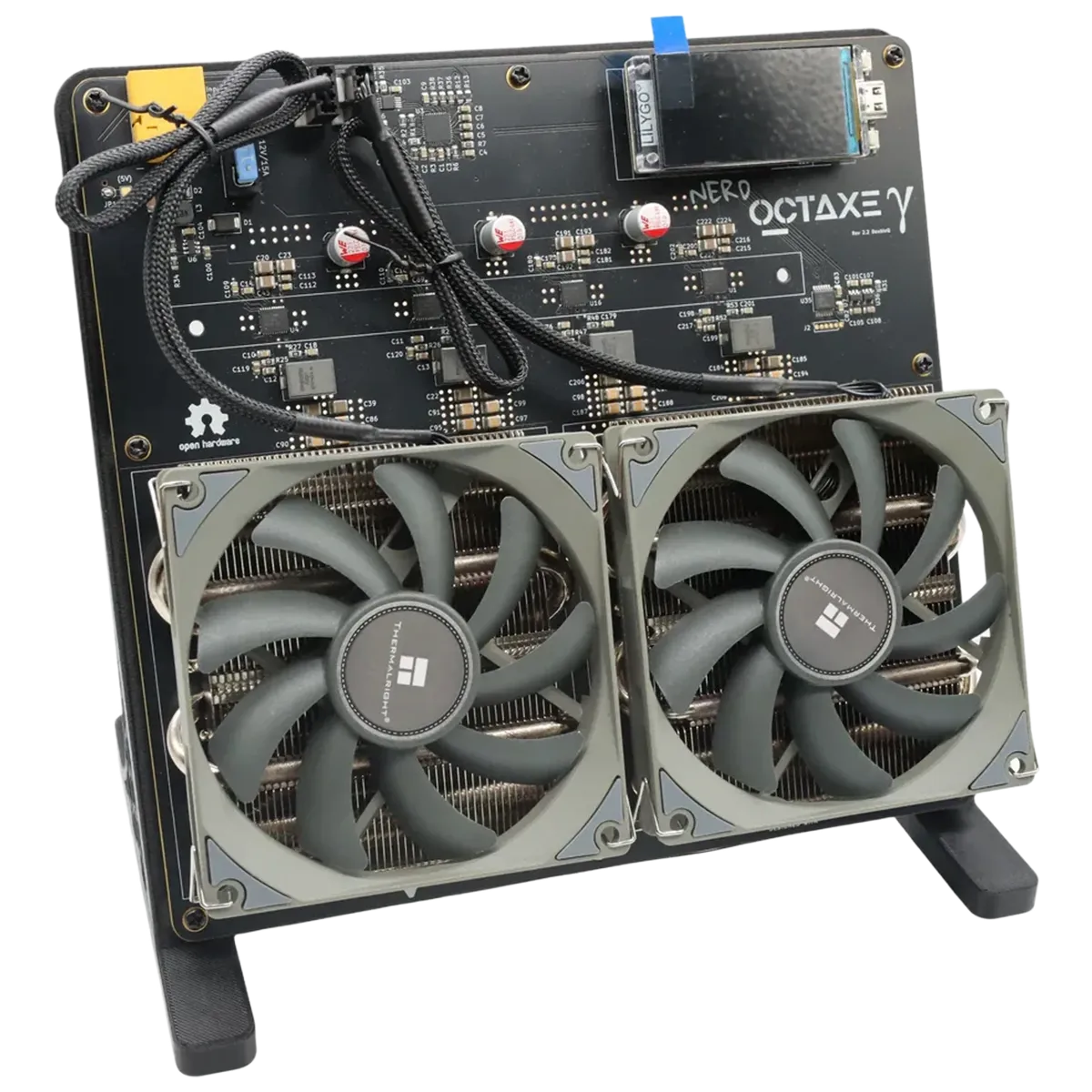 NerdOCTaxe Rev3.1 12T — SHA-256 Solo Bitcoin Майнер 8×BM1370 (USA Stock)