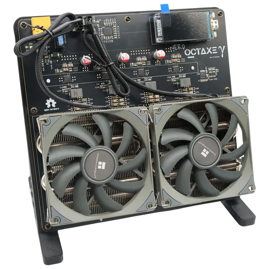 NerdOCTaxe Rev3.1 12T — SHA-256 Solo Bitcoin Майнер 8×BM1370 (USA Stock)