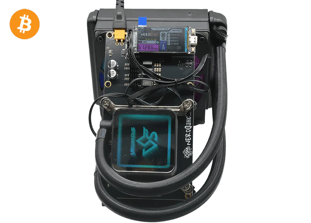 NerdQaxe++ Hydro 4.8T — SHA-256 Тих Hydro Bitcoin Майнер (USA Stock)