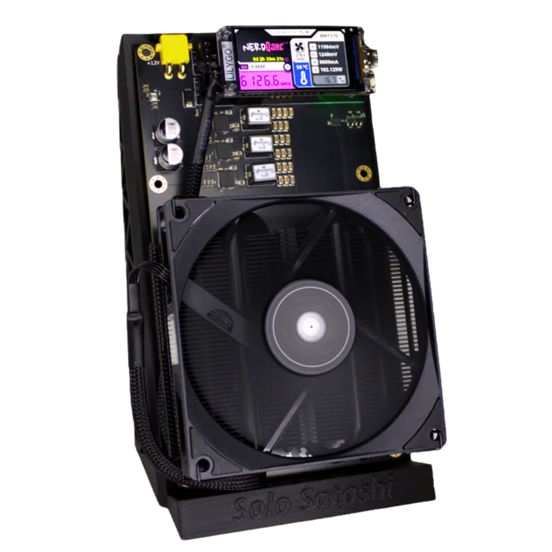 NerdQaxe++ Rev6.1 — SHA-256 Solo Bitcoin Майнер 4×BM1370 (USA Stock)